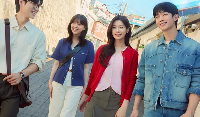  Yoon Ji On, Kim Ji Eun, Jung So Min y Jung Hae In de 'Amor en la puerta de al lado'. Foto: tvN   