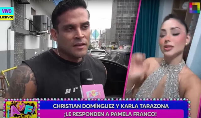 Christian Domínguez responde a Pamela Franco. Foto: Amor y Fuego   