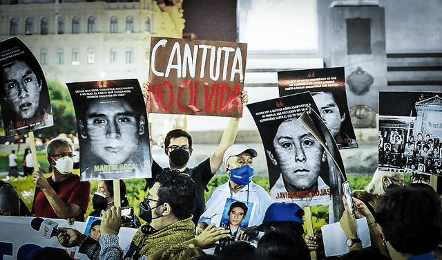 Protestas contra la masacre de La Cantuta. Foto: La República/John Reyes   