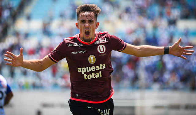 Universitario anotó 2 goles ante Alianza Atlético. Foto: Universitario.   