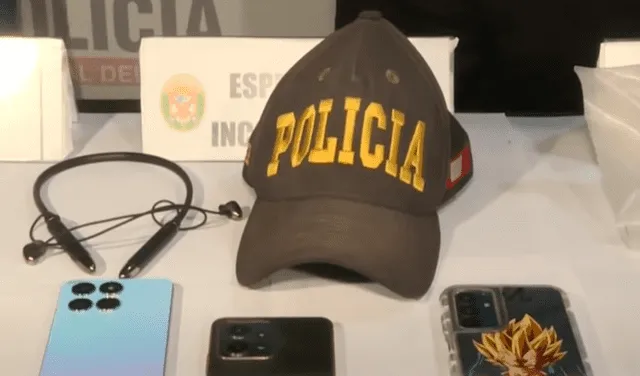 Lo que incautó la policía a la banda criminal. Foto: captura Panamericana TV   