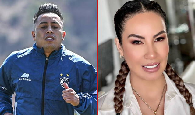 Pamela López denunció a su aún esposo, Christian Cueva, por violencia física y psicológica. Foto: Composición LR/Captura Willax TV/Pamela López/Instagram   