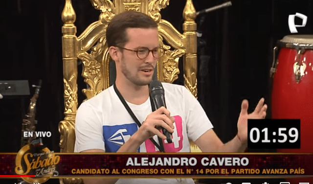 Alejandro Cavero. Foto: captura Youtube   