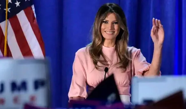 Melania Trump no se quedó callada y defendió el derecho de la mujer a decidir qué hacer con su cuerpo, si ser madre o abortar. Foto: AFP.   