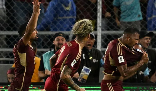 Venezuela igualó 1-1 ante Argentina con gol de Salomón Rondón. Foto: AFP   