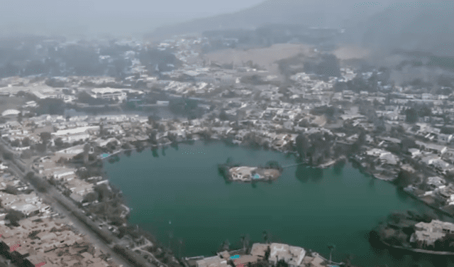 Aún falta definir oficialmente si el cerro Rinconada del Lago será habitada. Foto: captura Latina TV   