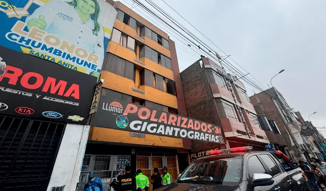 El edificio desde donde cayó Johan Ancieta. Foto: Marcia Chahua/URPI-LR   