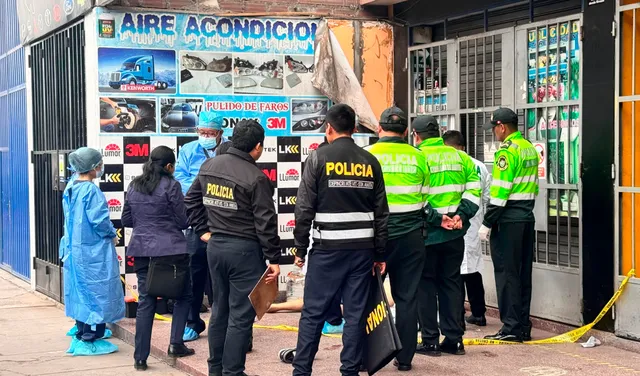 La zona fue acordonada por la policía nacional. Foto: Marcia Chahua/URPI-LR   