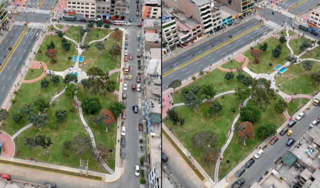  La remodelación incluyó mejoras significativas en el parque y en las vías públicas. Foto: Municipalidad de San Martín de Porres.    