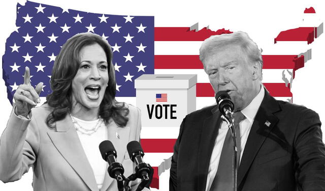 Kamala Harris y Donald Trump compiten por ser el sucesor de Joe Biden en la Casa Blanca. Foto: composición LR    