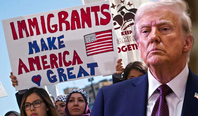  Un tribunal federal de apelaciones detuvo la solicitud de Donald Trump para revocar el estatus legal temporal de más de 400.000 inmigrantes en EE.UU. Foto: composición LR/EFE/CNN   