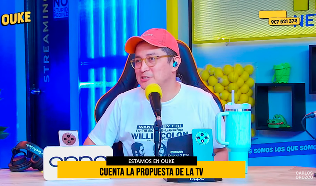  Carlos Orozco inició en YouTube con Moloko Podcast y ahora es fundador de 'La Roro Network'. Foto: captura/Youtube    