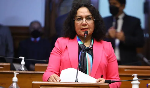 Congresista María Acuña no se pronunció. Foto: Congreso. Congresista María Acuña no se pronunció. Foto: Congreso.