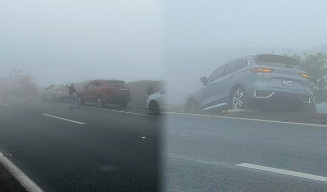 Vehículos afectados tras el accidente. Foto: Marlon Veramendi   