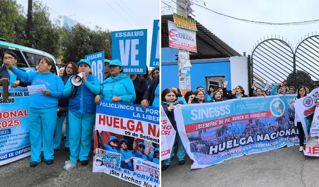 Los gremios solicitan mejores condiciones laborales, entre otras denuncias a la gestión de EsSalud.   