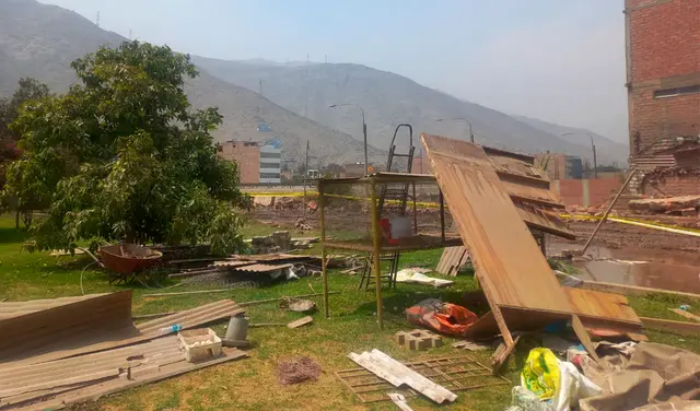 En la zona se observan los escombros de lo que fue la casa de retiro. Foto: difusión.<br><br> En la zona se observan los escombros de lo que fue la casa de retiro. Foto: difusión.<br><br>