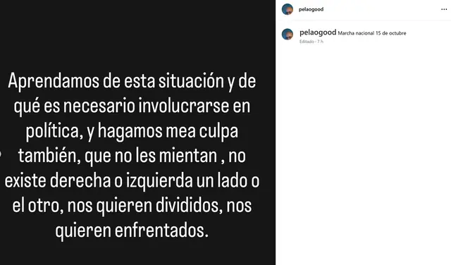 Habla Good paro | Marcha 15 de octubre | paro nacional 