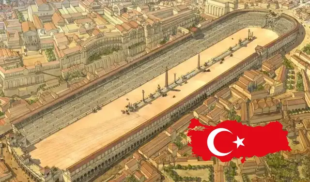  Recreación de la estructura descubierta en Turquía: corresponde a un hipódromo de la Antigua Roma. Foto: Municipalidad Metropolitana de Kayseri/Wikimedia&nbsp;Commons - National Geographic Historia    