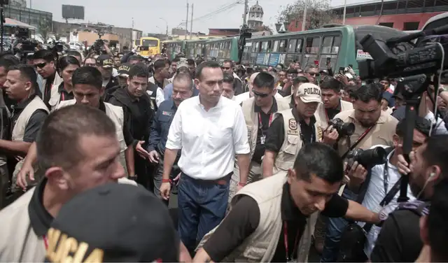 Presidente José Jerí en el paro de transportistas