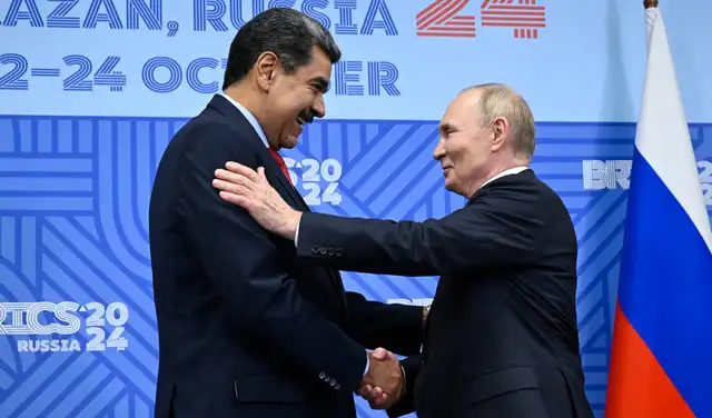  Putin respaldó a Maduro en una llamada sobre cooperación y proyectos bilaterales. Foto: AFP<br>    