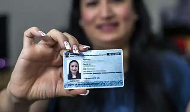  Carnet del Conadis para personas con discapacidad. Foto: difusión    