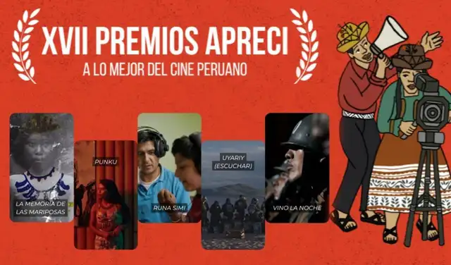  'Uyariy' y 'Vino la noche' entre las nominadas a los Premios APRECI. Foto: Premios APRECI   