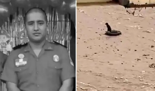 Suboficial de segunda fallece en heroico intento de rescate en el río Rímac. Foto: composición GLR. Suboficial de segunda fallece en heroico intento de rescate en el río Rímac. Foto: composición GLR.