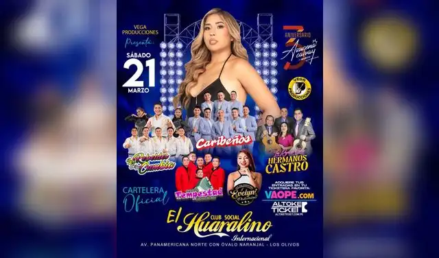 Invitados especiales como Los Rebeldes de la cumbia y Los Hnos Castro se sumarán a la celebración. Foto: difusión.