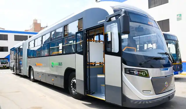 Presentación de los nuevos buses por parte de la concesionaria Lima Bus. Foto: ATU  