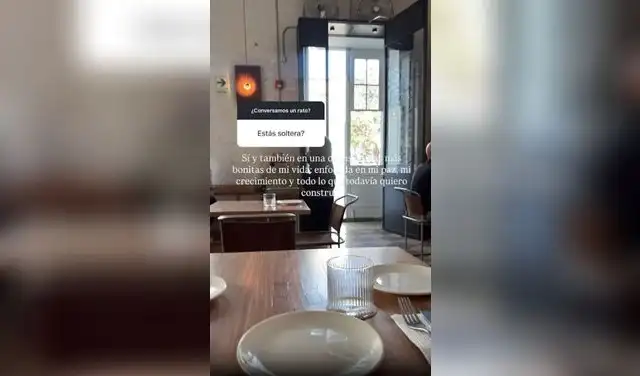 Anuncio de Mariana Vértiz en Instagram  