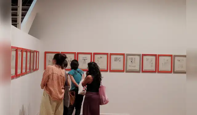 Los dibujos de José Tola. Foto: Marco Cotrina. Los dibujos de José Tola. Foto: Marco Cotrina.