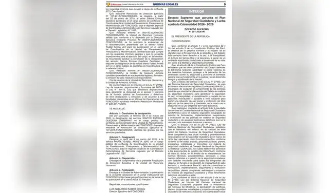 El Decreto Supremo se promulgó en el diario oficial El Peruano. El Decreto Supremo se promulgó en el diario oficial El Peruano.
