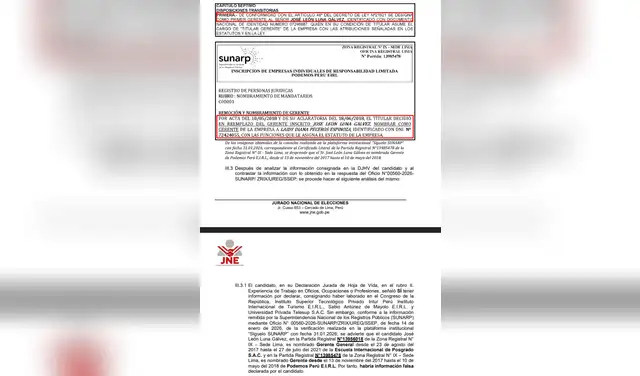 El detalle del informe del JEE.