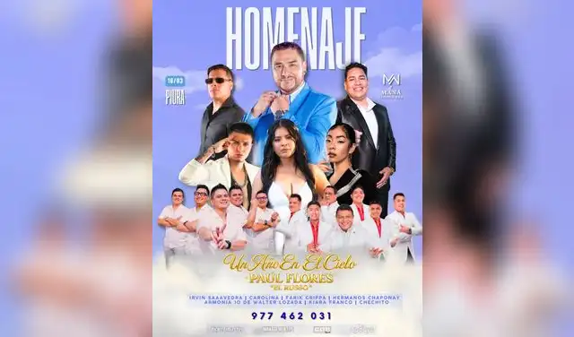 Artistas peruanos se suman al homenaje a Paul Flores en Piura.