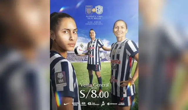 Precios de entradas para el Alianza Lima vs Killas FC por la Liga Femenina. Foto: Alianza Lima Femenino   