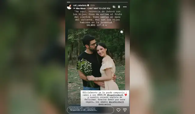 Cati Caballero se emociona con embarazo de su hija. Cati Caballero se emociona con embarazo de su hija.