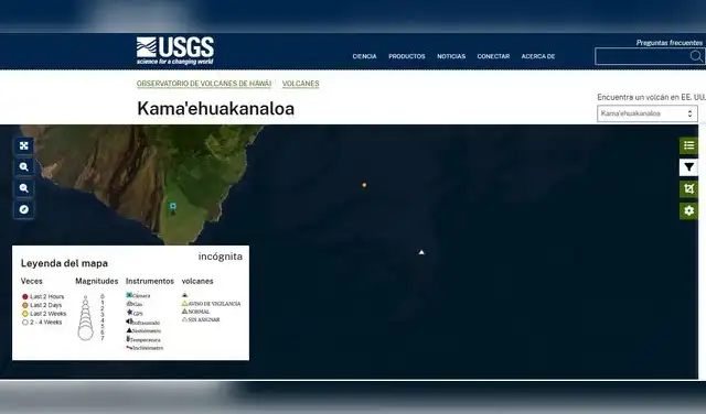 El volcán submarino Kama‘ehuakanaloa forma parte de las cadenas hawainas. Foto: USGS El volcán submarino Kama‘ehuakanaloa forma parte de las cadenas hawainas. Foto: USGS