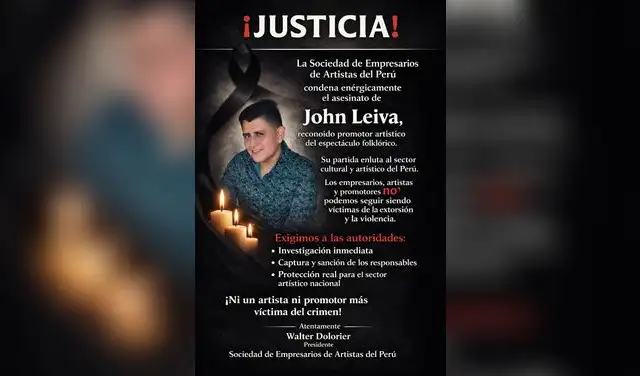 Jhon Leyva fue asesinado en San Martín de Porres Jhon Leyva fue asesinado en San Martín de Porres
