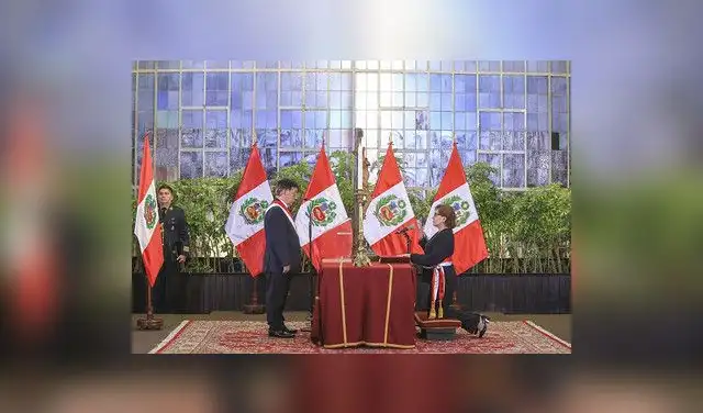 Juramentación de la nueva ministra de Educación. Foto: Presidencia