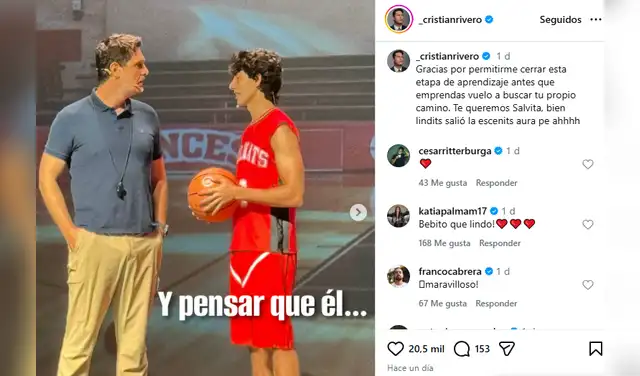 Mensaje de Cristian Rivero para el hijo de Gianella Neyra.