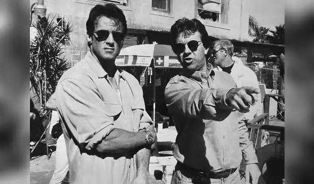 Sylvester Stallone dirigido por Luis Llosa. Imagen: Difusión. Sylvester Stallone dirigido por Luis Llosa. Imagen: Difusión.