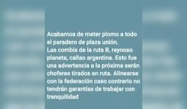 Banda criminal 'La Federación' se habría adjudicado el ataque. Captura: Latina Banda criminal 'La Federación' se habría adjudicado el ataque. Captura: Latina