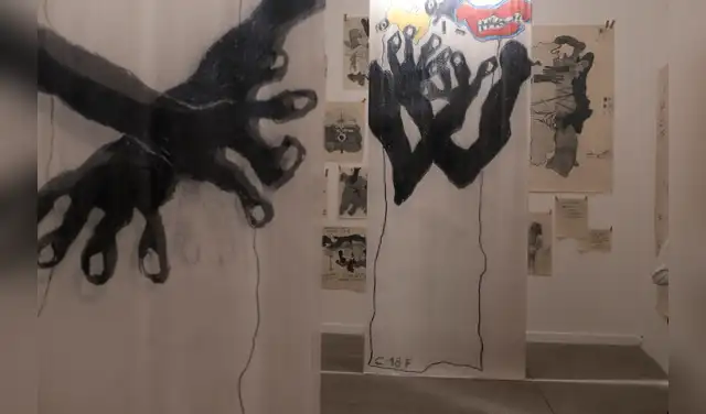 "Un gesto que insiste". Foto: Marco Cotrina. "Un gesto que insiste". Foto: Marco Cotrina.