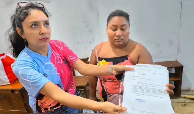 Padres de familia y docentes piden una nueva infraestructura educativa. Foto: Yazmín Araujo, La República  