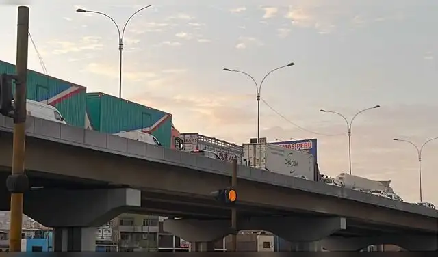 Trafico presentado en Puente Habich