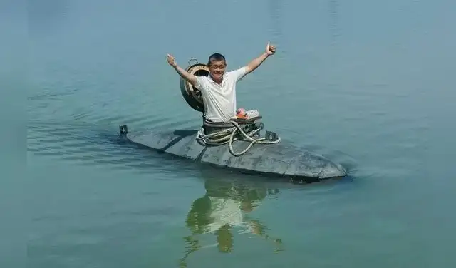 La versión inicial del sumergible poseía seis metros de longitud y un peso de dos toneladas. Foto: AFP