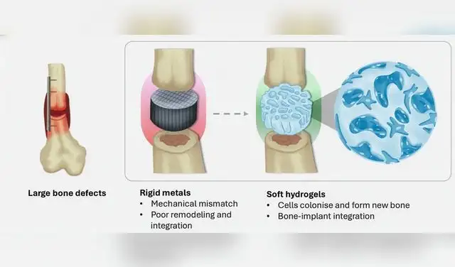 Implantes evolucionan de estructuras rígidas a prótesis blandas con diseño óseo similar al hueso natural. Foto: XH Qin / ETH Zurich Implantes evolucionan de estructuras rígidas a prótesis blandas con diseño óseo similar al hueso natural. Foto: XH Qin / ETH Zurich