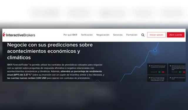 Fuente: Captura de pantalla del sitio web de Interactive Brokers Fuente: Captura de pantalla del sitio web de Interactive Brokers