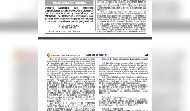 Decreto Supremo señala que los diplomáticos serán retirados o trasladados junto con sus familias.  