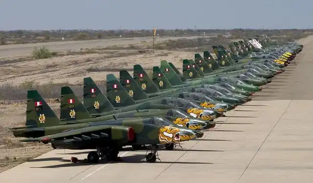 Reemplazo. Los Sukhoi Su-25 comprados en 1997 deber ser reemplazados por su antigüedad. Foto: Andina  